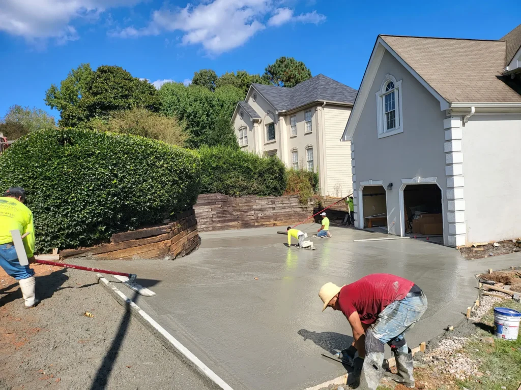Concrete Kapiti concrete patio and outdoor area construction.