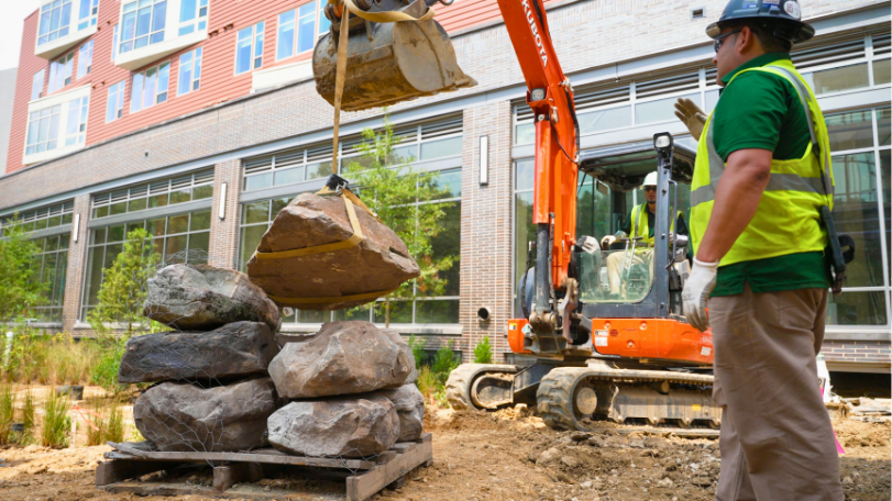 Landscape Construction Kapiti paved patio installation.